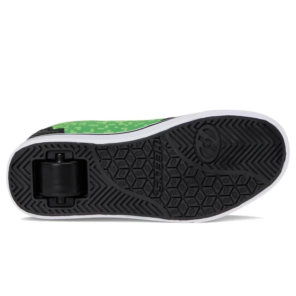 Heelys x Minecraft Pro 20 Sneaker Kids US 4 M Black Lace Up Skate Shoes ZOGG3660